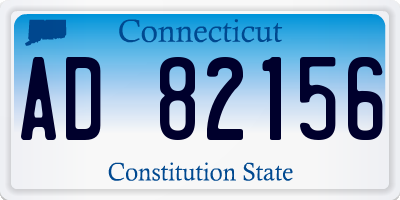 CT license plate AD82156