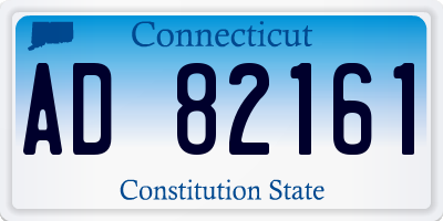 CT license plate AD82161