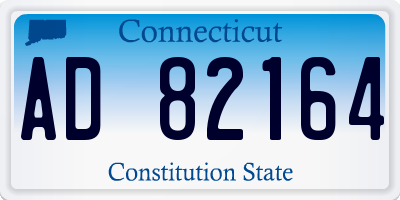 CT license plate AD82164