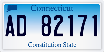 CT license plate AD82171