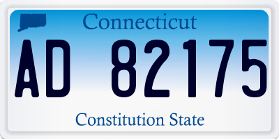 CT license plate AD82175