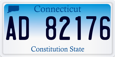 CT license plate AD82176