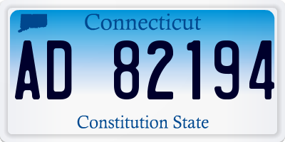CT license plate AD82194
