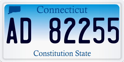 CT license plate AD82255