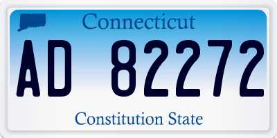 CT license plate AD82272