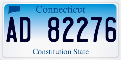 CT license plate AD82276