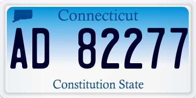 CT license plate AD82277