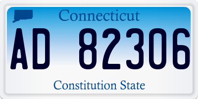 CT license plate AD82306
