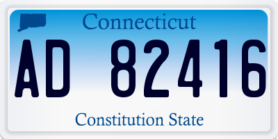 CT license plate AD82416