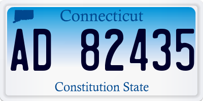 CT license plate AD82435
