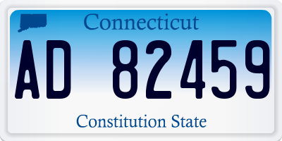 CT license plate AD82459