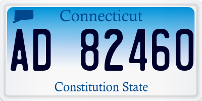 CT license plate AD82460