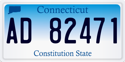 CT license plate AD82471