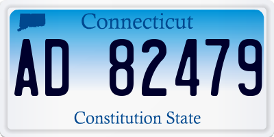 CT license plate AD82479