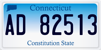 CT license plate AD82513