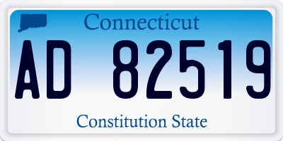 CT license plate AD82519