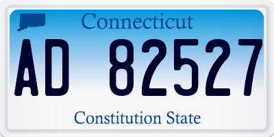 CT license plate AD82527