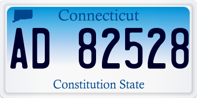 CT license plate AD82528