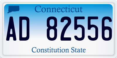 CT license plate AD82556