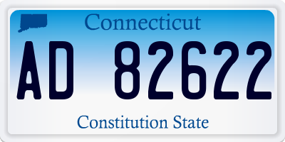 CT license plate AD82622