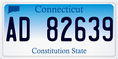 CT license plate AD82639
