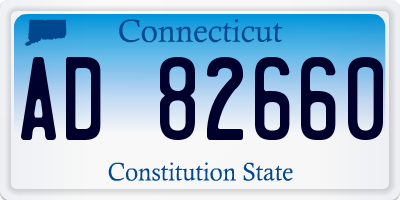 CT license plate AD82660