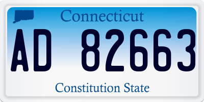 CT license plate AD82663