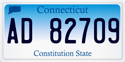CT license plate AD82709