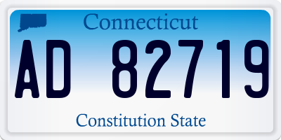 CT license plate AD82719