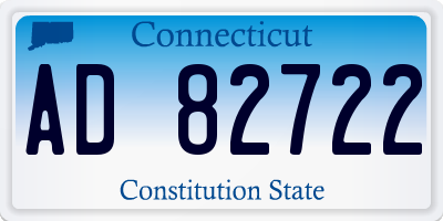 CT license plate AD82722