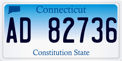CT license plate AD82736