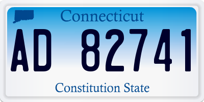 CT license plate AD82741