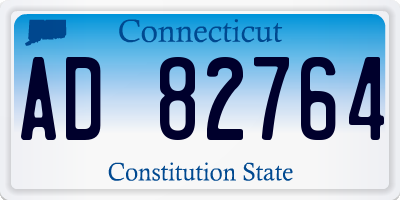 CT license plate AD82764