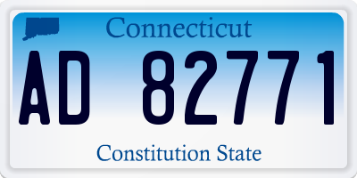 CT license plate AD82771