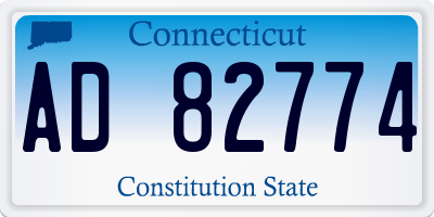 CT license plate AD82774