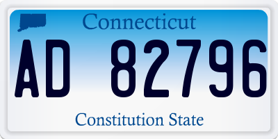 CT license plate AD82796