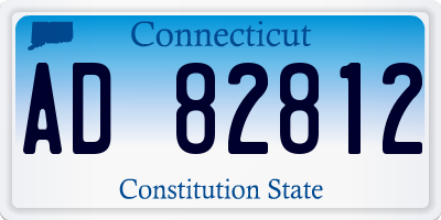CT license plate AD82812