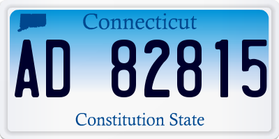 CT license plate AD82815
