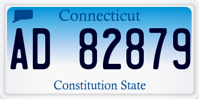 CT license plate AD82879