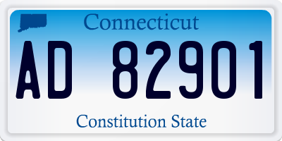 CT license plate AD82901