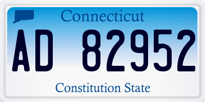 CT license plate AD82952