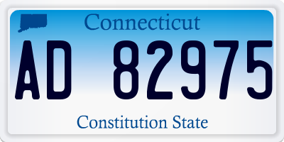 CT license plate AD82975
