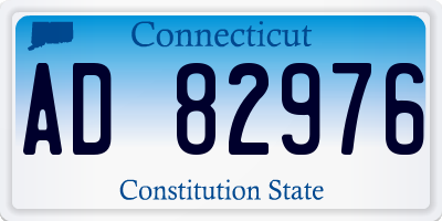 CT license plate AD82976