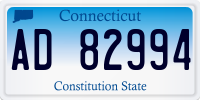 CT license plate AD82994