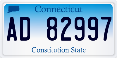 CT license plate AD82997