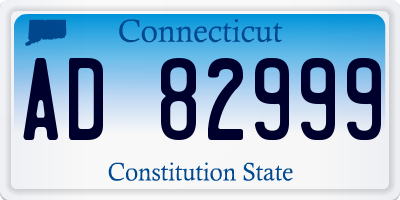 CT license plate AD82999