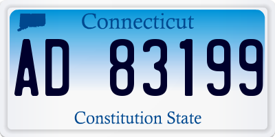 CT license plate AD83199
