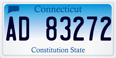 CT license plate AD83272