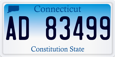 CT license plate AD83499