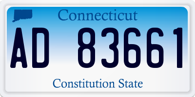 CT license plate AD83661